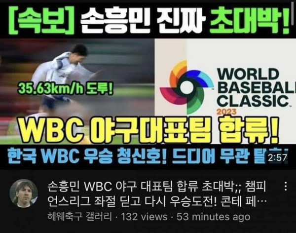 WBC 국뽕tv 근황