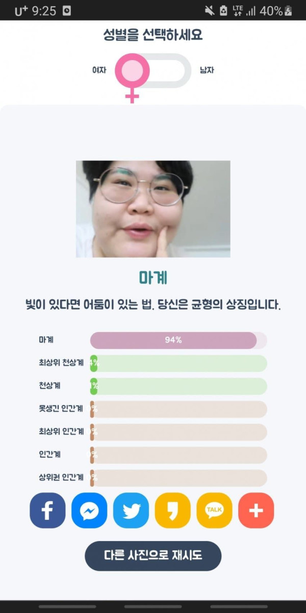 외모평가 사이트에서 돌려본 그거(극혐)